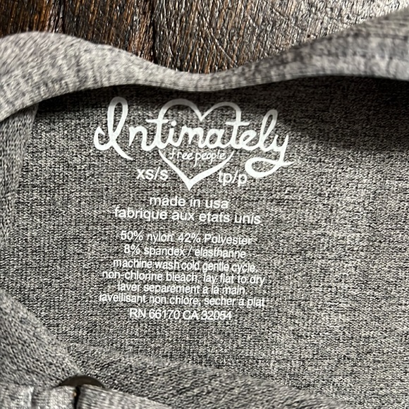 FREE SHIPPING Free People Intimately Seamless Bodysuit Low Back Heather Gray - Picture 8 of 10